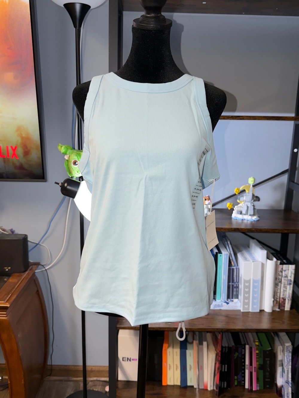 Women’s Light Blue Tank Top - Sleek Casual Layering